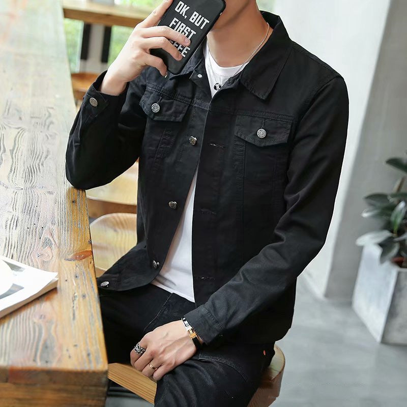 Men's Fashion Casual Denim Slim-fit Coat
