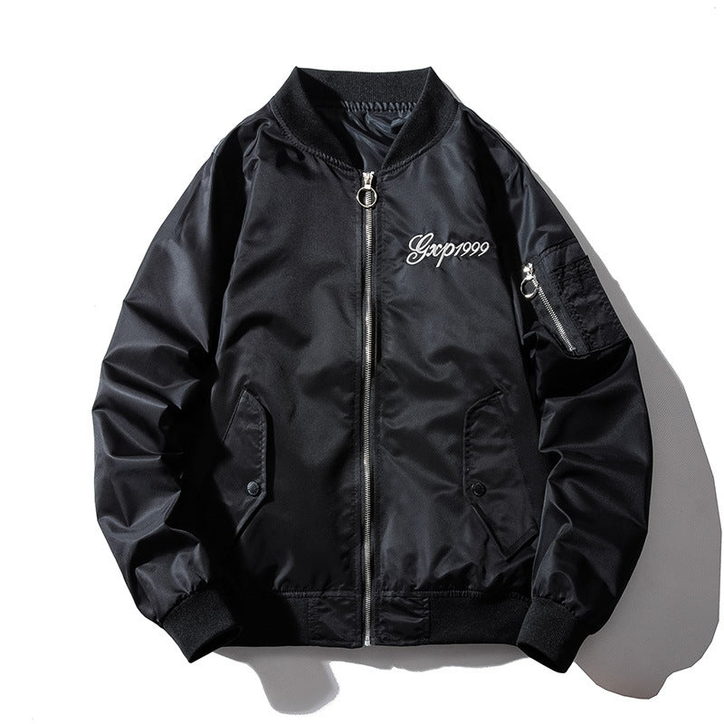 Men's Dragon And Tiger Embroidery Jacket Air Force Jacket