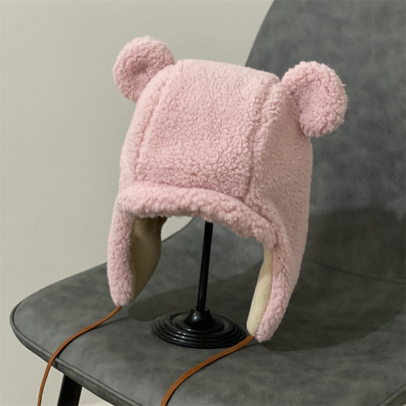 Cute Bear Ears Warm Lei Feng Hat