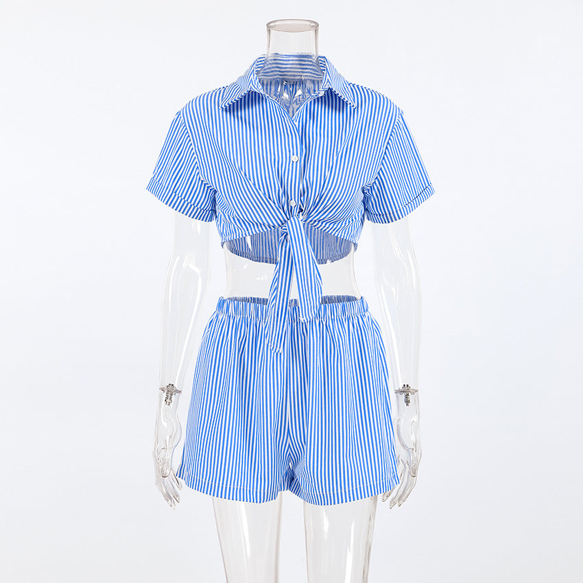 Fashionable Breathable Lightweight Loose-fitting Womens Two-piece Pajama Set