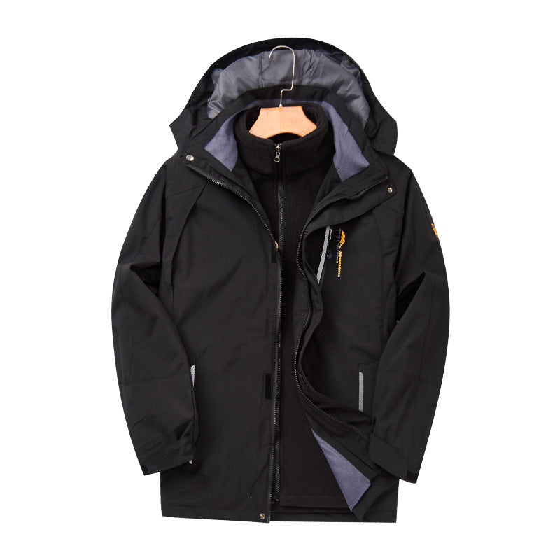 Men's Shell Jacket Detachable Ski Suit Women's Overalls