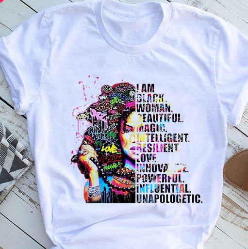 Fashion Print Girls Ins Fat Mm Bottoming Shirt