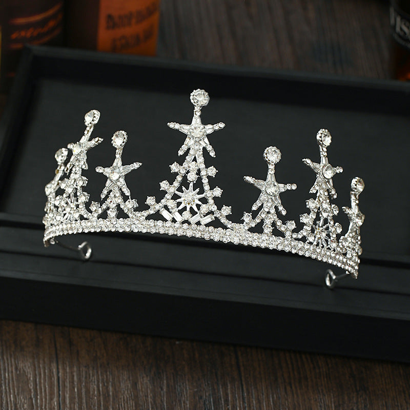 Bridal XINGX Shape Crystal Crown Hair Ornament