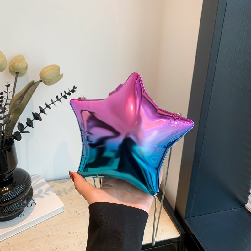 Glossy Shiny Clutch Crossbody Bag  Acrylic