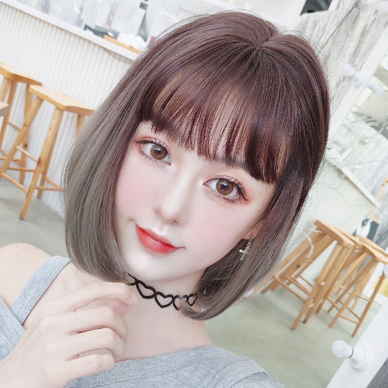 Air Bangs Korean Net Red Wig Set