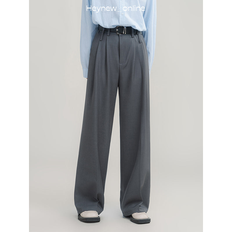 Spring And Autumn Slimming Loose Straight Suit Pants Trousers