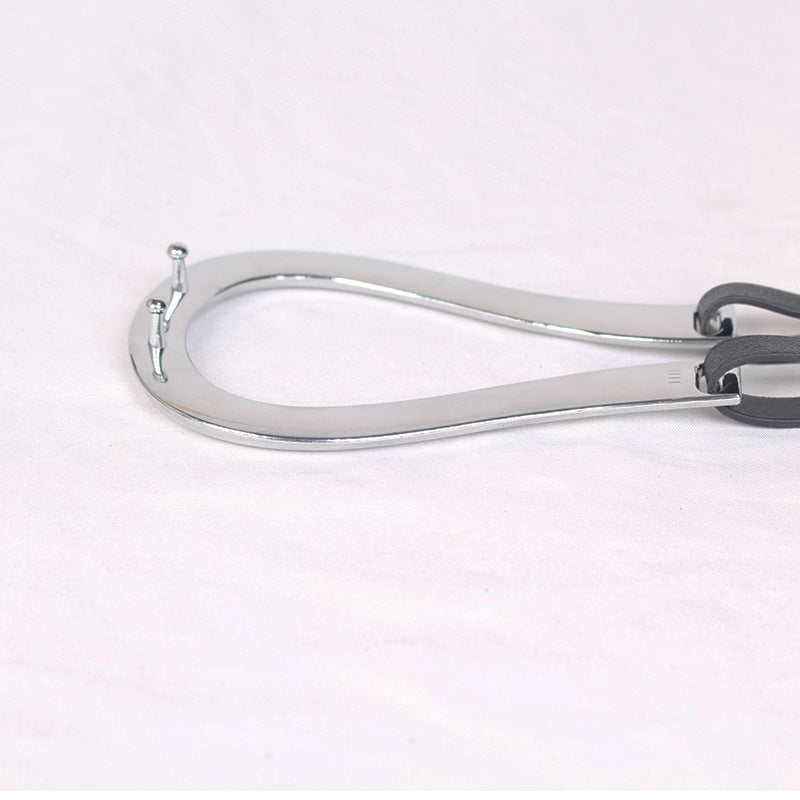 Silver Horseshoe Buckle Belt Ladies Decoration And Dress