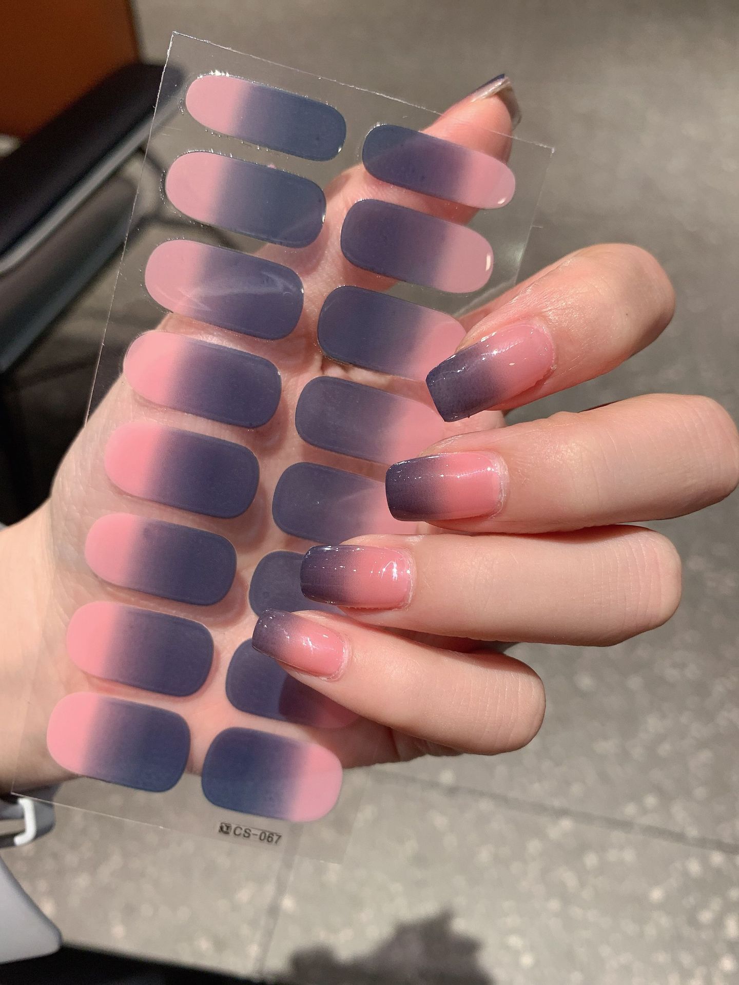 Gradient Color Nail Sticker Spring And Summer Comely Finger
