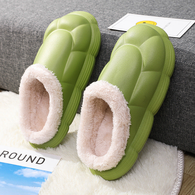 Casual Couples Parent-child Non-slip Cotton Slippers In Autumn And Winter