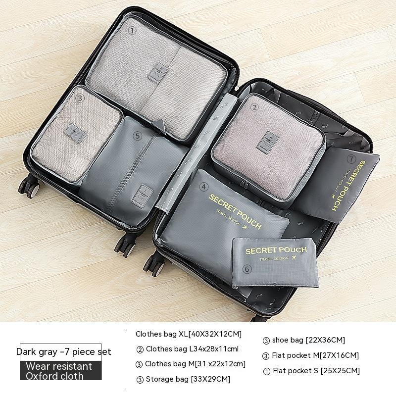 Seven-piece Storage Bag Oxford Cloth Waterproof