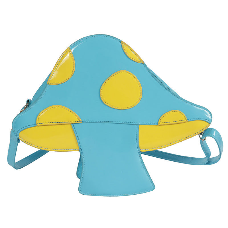 Fashion Creative Mushroom Stitching Crossbody Bag