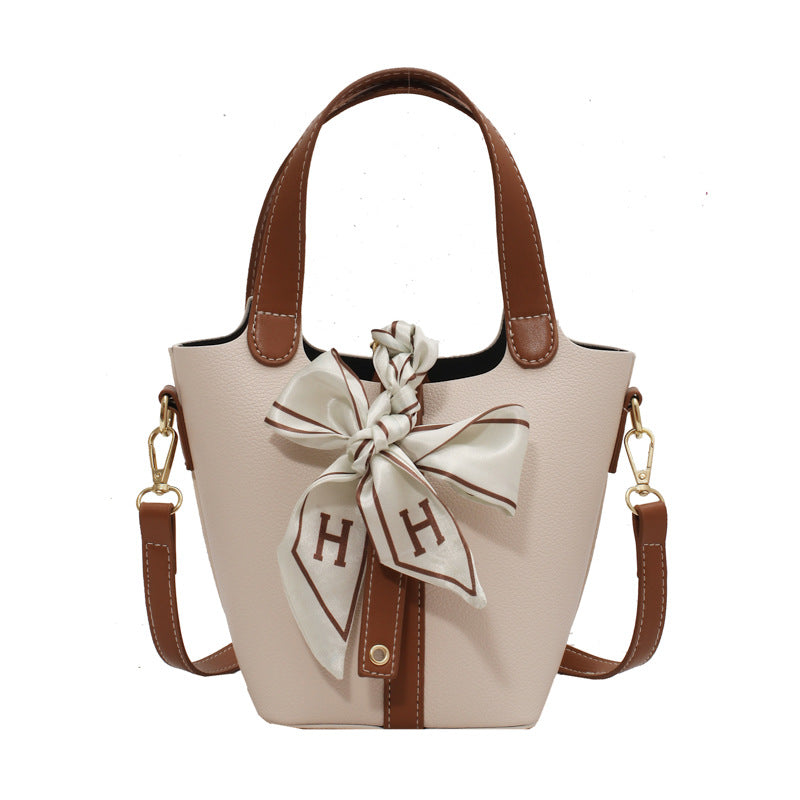 French Niche All-match Retro Bucket Handbag