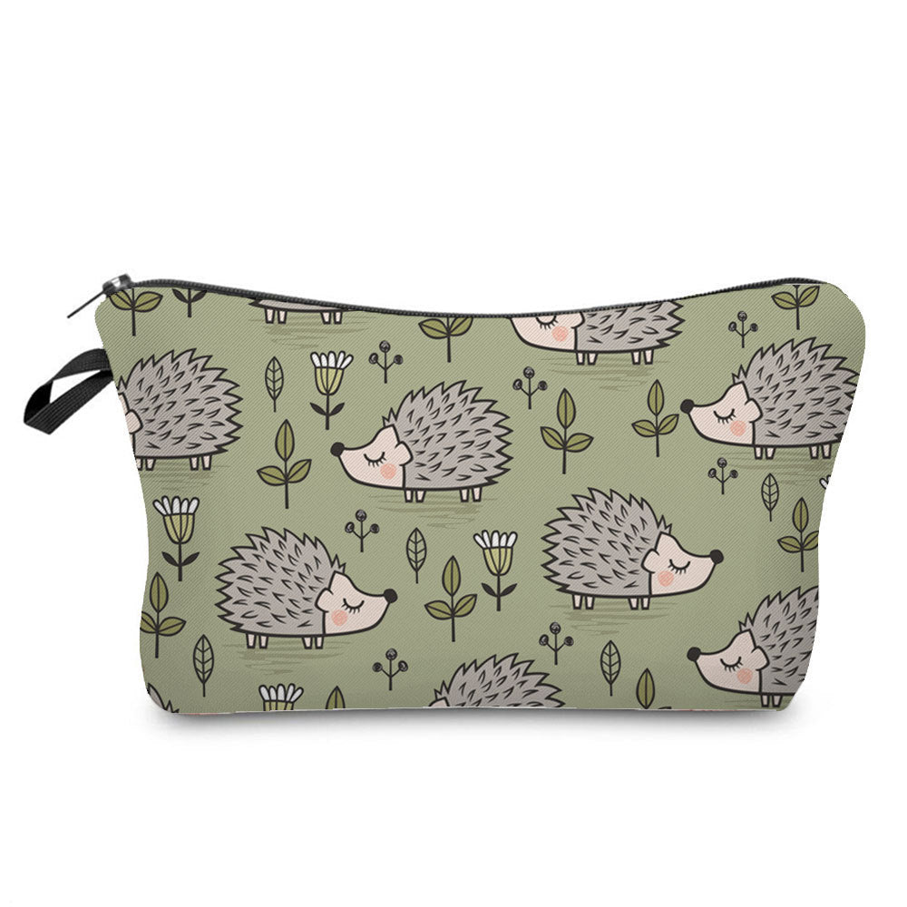 Cartoon Dinosaur Print Makeup Bag