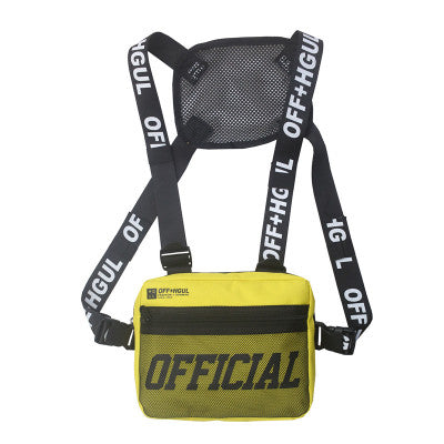 Vest Streetwear Waist Pack Women Black Chest Rig Bag