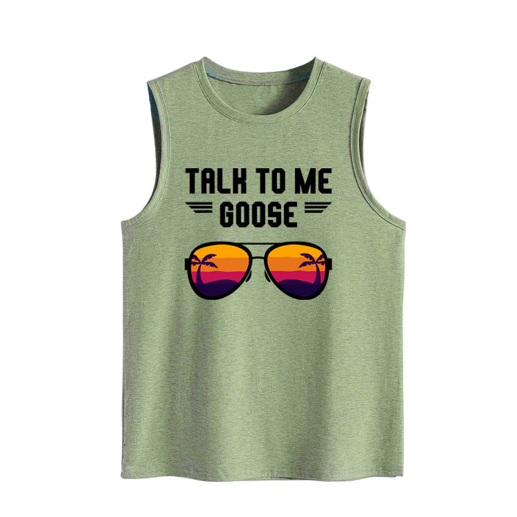 Letter Sleeveless Strap European And American Women's Top