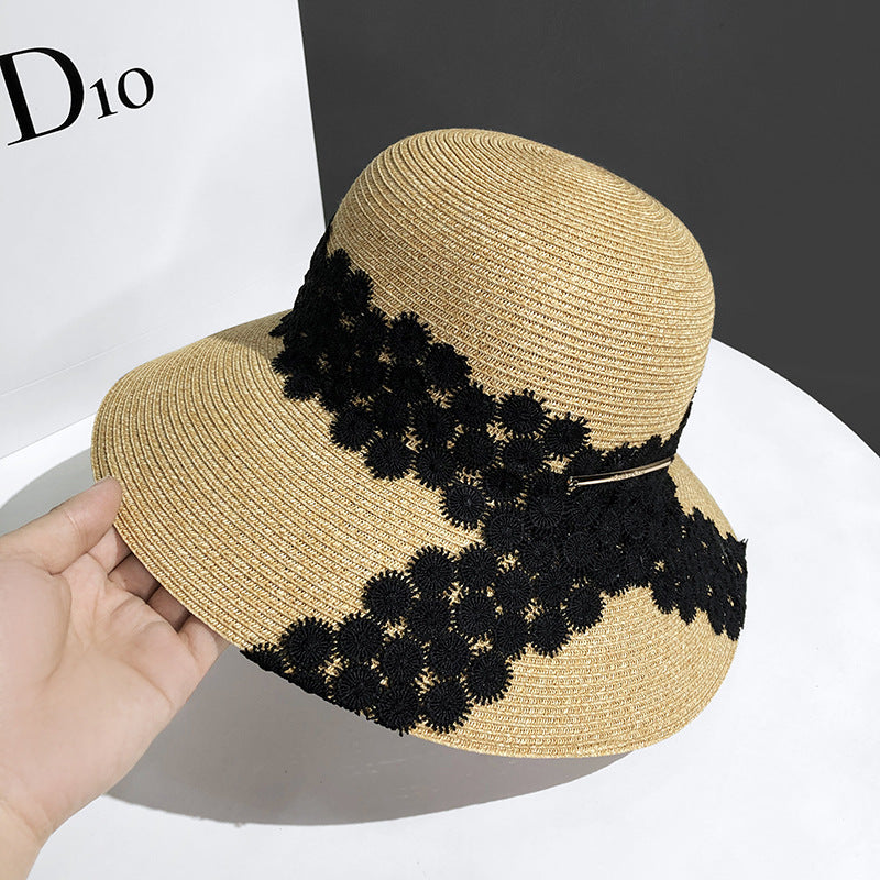 Sun UV Protection Lace Sunshade Fisherman Hat Foldable