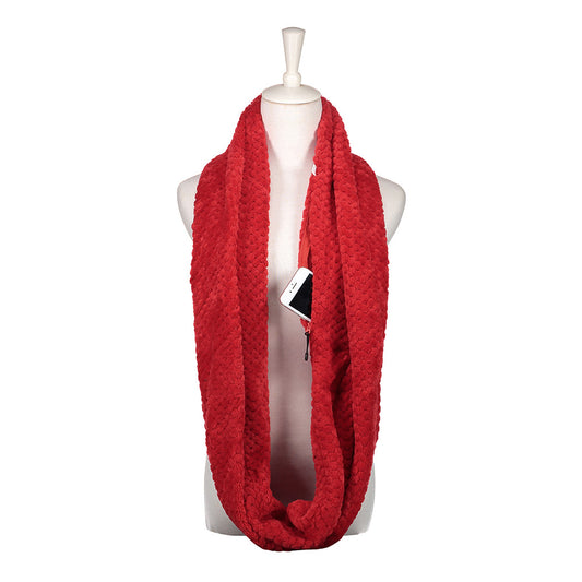 Warm Scarf Unlimited Zipper Travel Pocket Bib