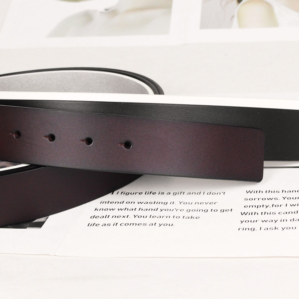 Women's Fashion Leather Decorative Wide Belt