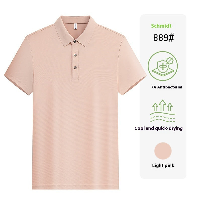 Short Sleeve Work Clothes Lapel Enterprise Embroidery Group Clothes