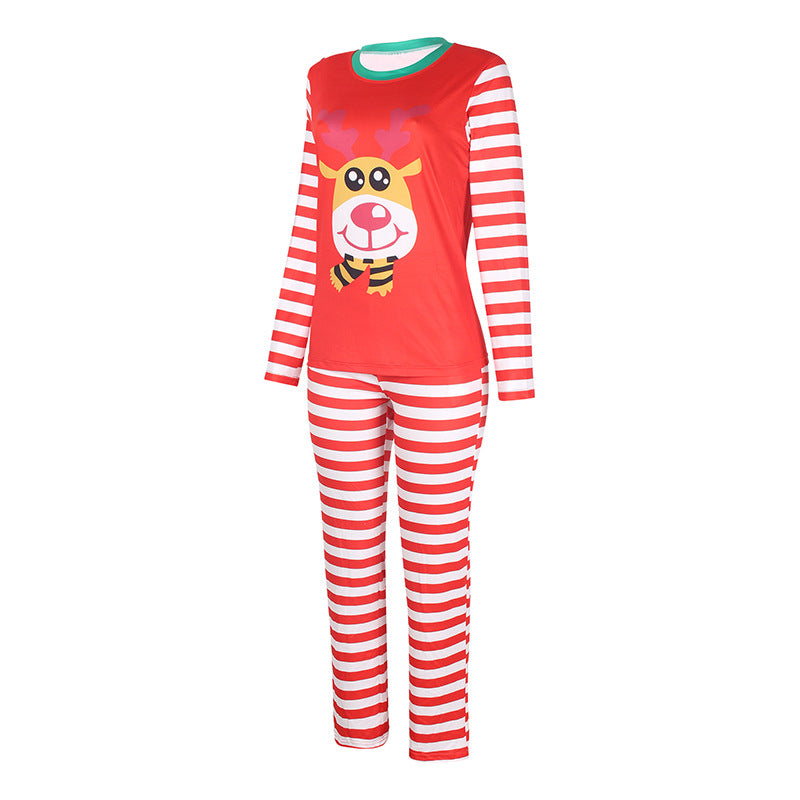 Printed Long-sleeved Casual Parent-child Suit