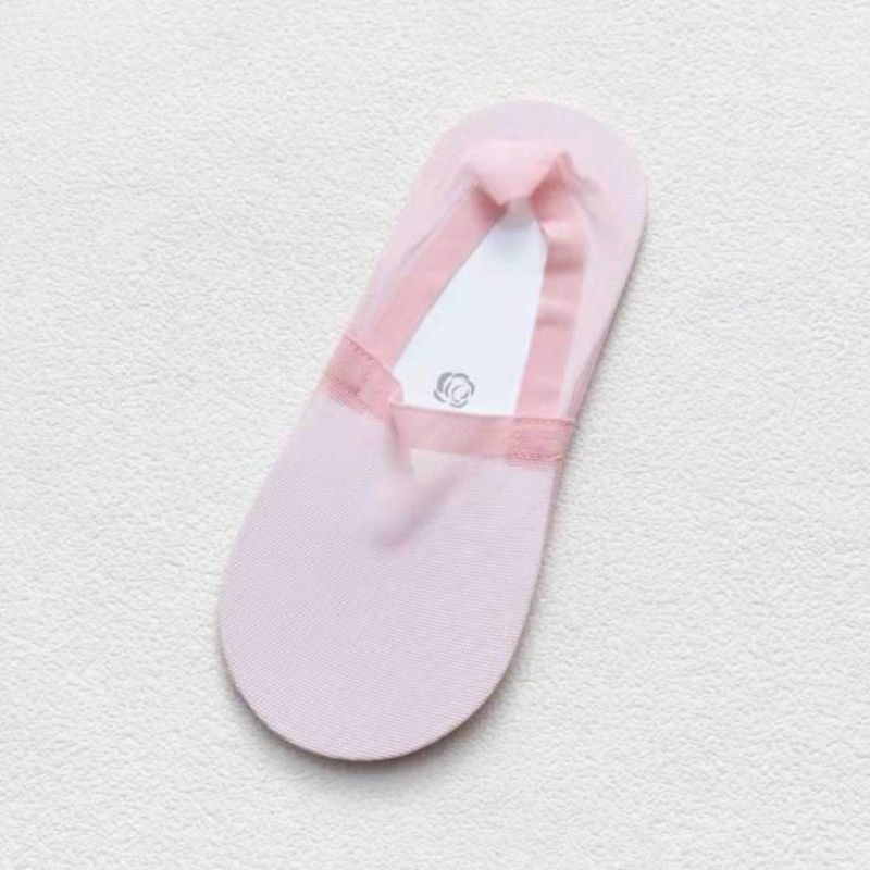 Women's Cotton Bottom Silicone Non-Slip Solid Color Boat Socks