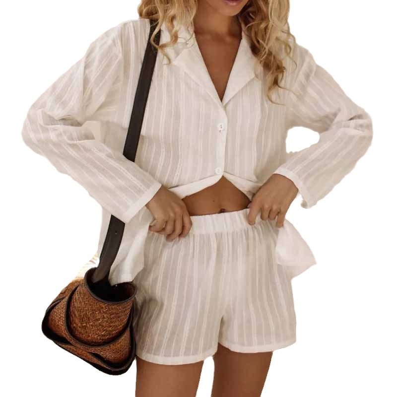 Womens Fashion Top And Shorts Pajama Set
