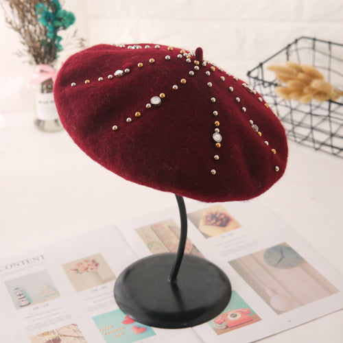 Women's Woolen Elegant Beret Versatile