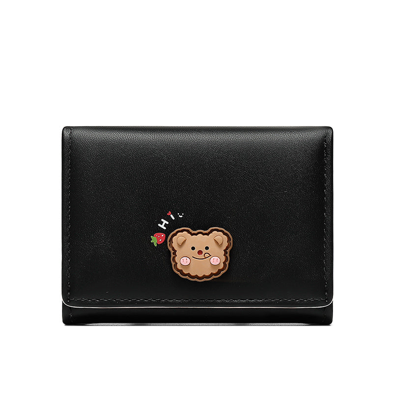 Women's Niche Design Tri-fold Thin Cute Coin Purse