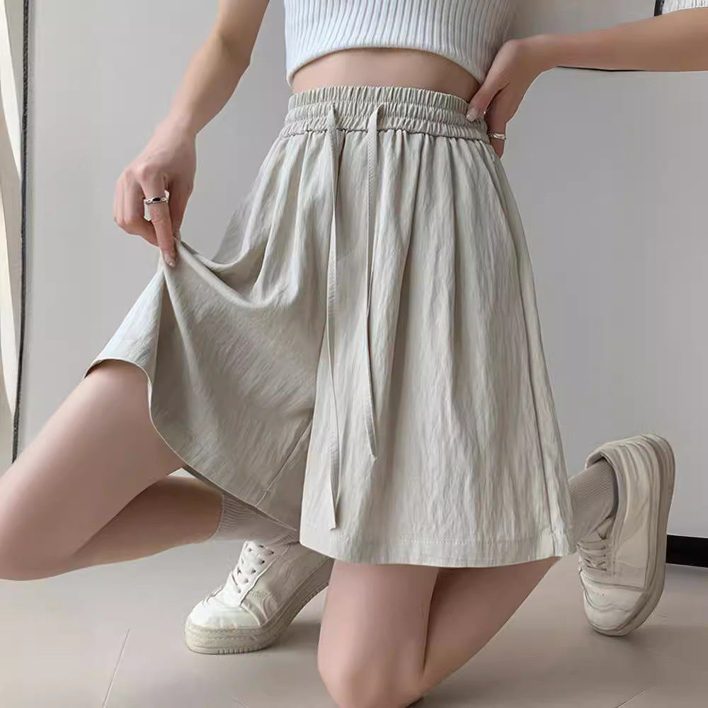Ice silke draperende shorts til piger, tynde til sommer