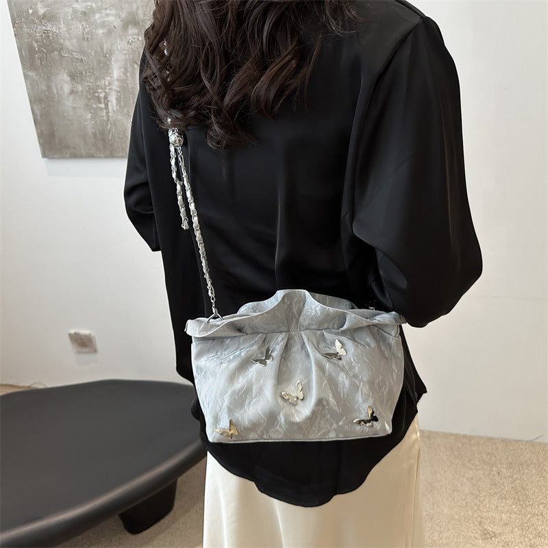 Single Shoulder Crossbody New Small Design Fold Cloud Bag