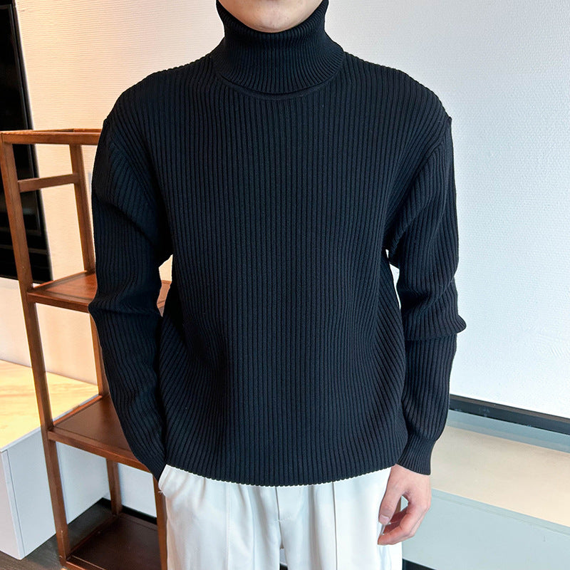 Trendy Loose-textured Knit Hoodie