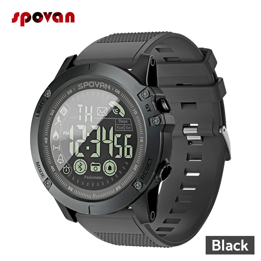 Sport Smart Watch Men Professional 5ATM Waterproof Bluetooth Call Reminder Digital Alarm Clock for Ios Android Phone