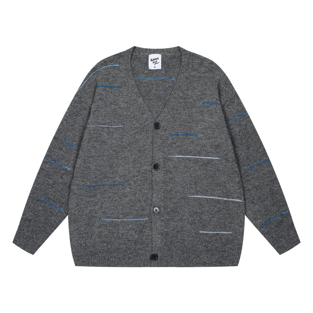 Fashion Line Strikket Cardigan Herresweater