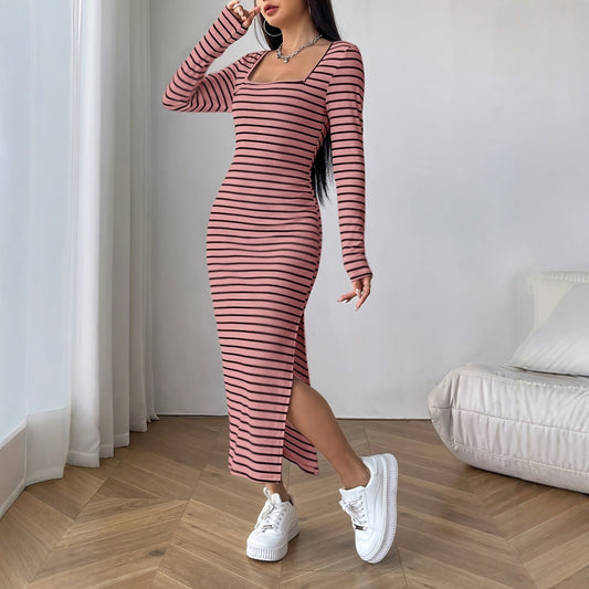 Summer New Elegant Slit Slim Fit Dress