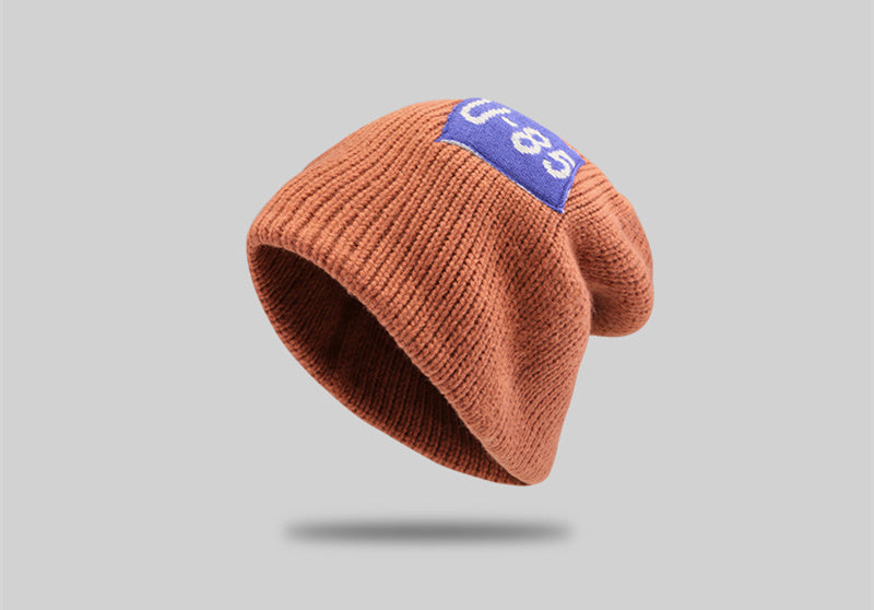 Women's Large Head Circumference Warm Knitted Hat