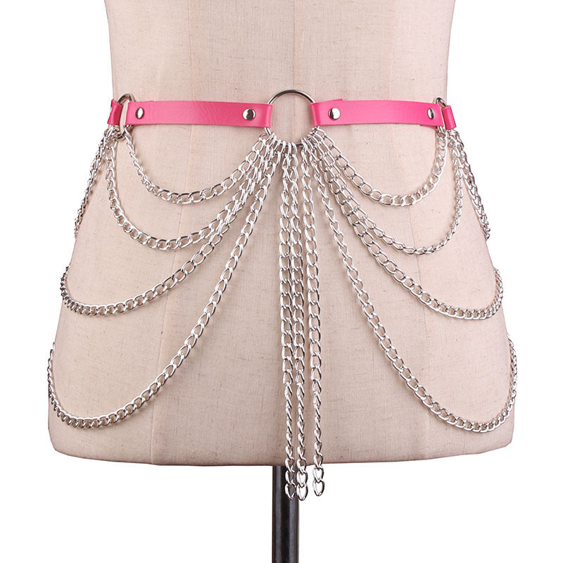 European And American PU Decoration Belt Multi-layer