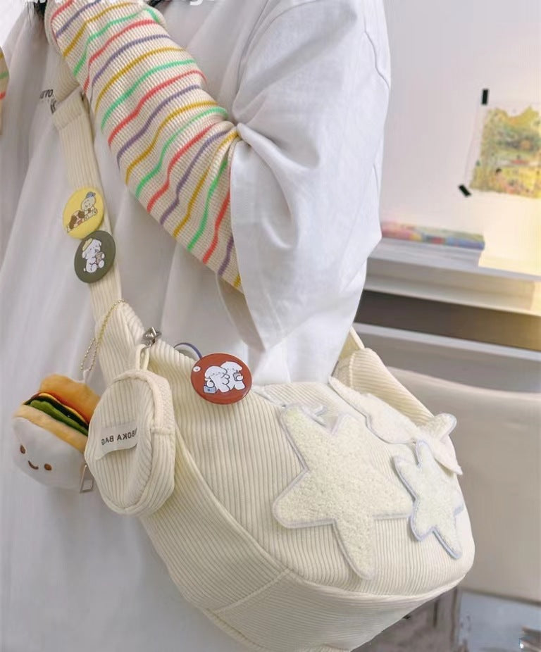 Corduroy Bag Women's Simple All-match Casual Retro
