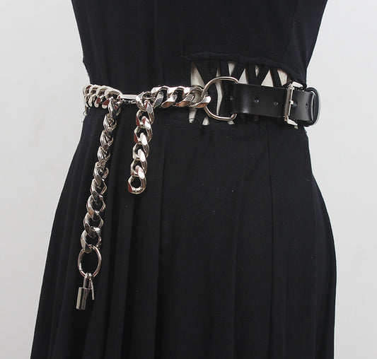 European And American Designer Personalized Metal Leather Chain