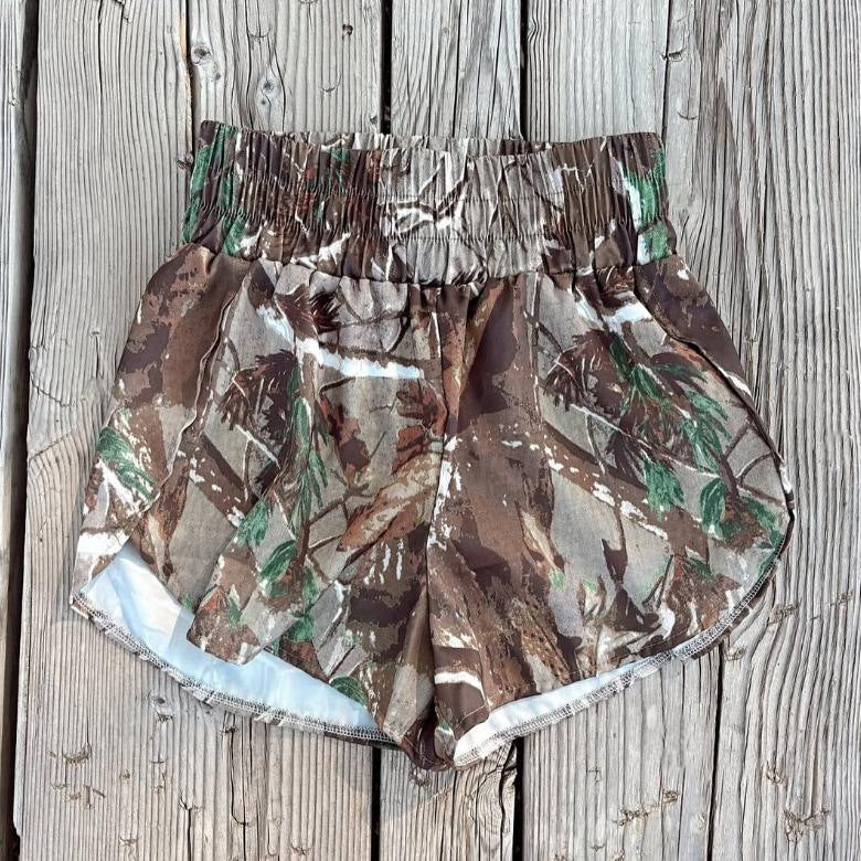 Fashion Women's Elastic Digital Printed Shorts
