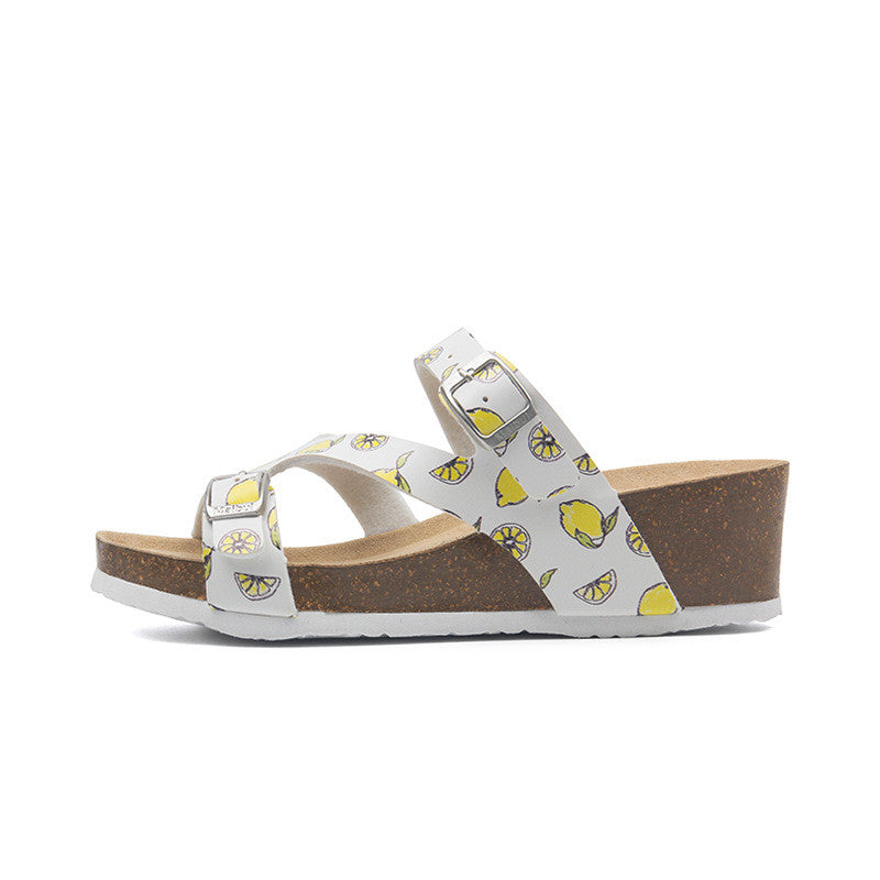 Increase Outdoor Beach Slope With Cork Slippers High Heels