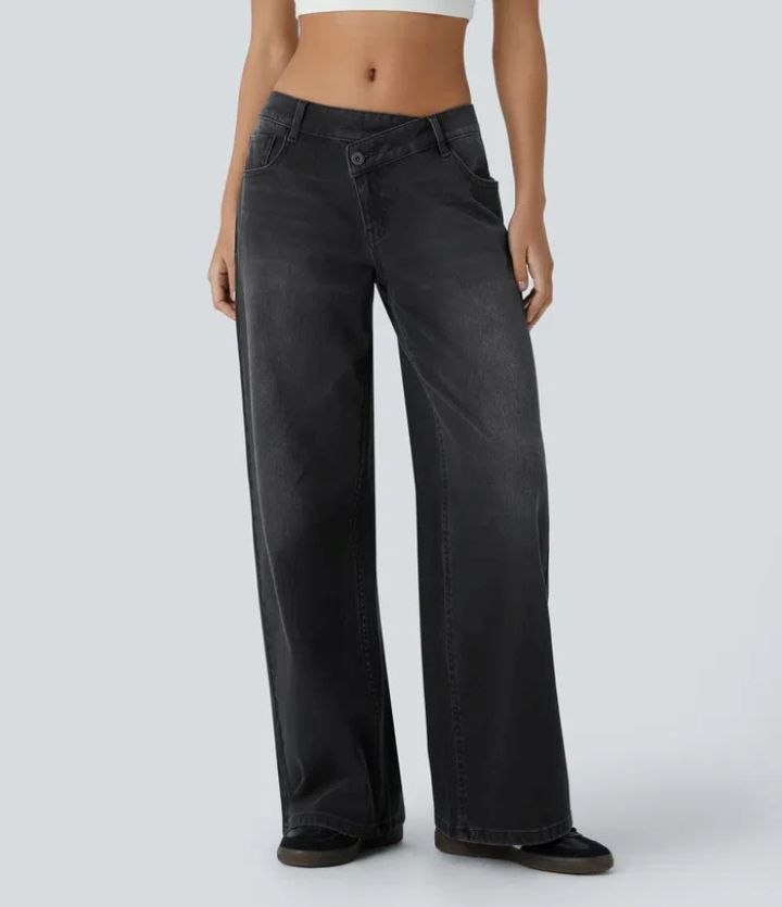 European And American Ladies Special High Waist Straight Jeans