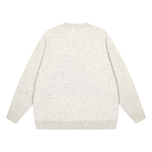 Dot Brocade Sweater Men's Loose Casual