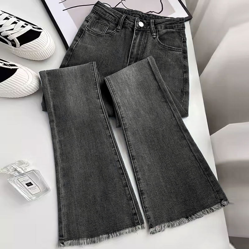 Moderigtige personlige retro slim-fit jeans til kvinder