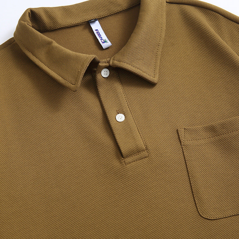 Long Sleeve Polo Shirt Day Trend Cityboy Men's Top