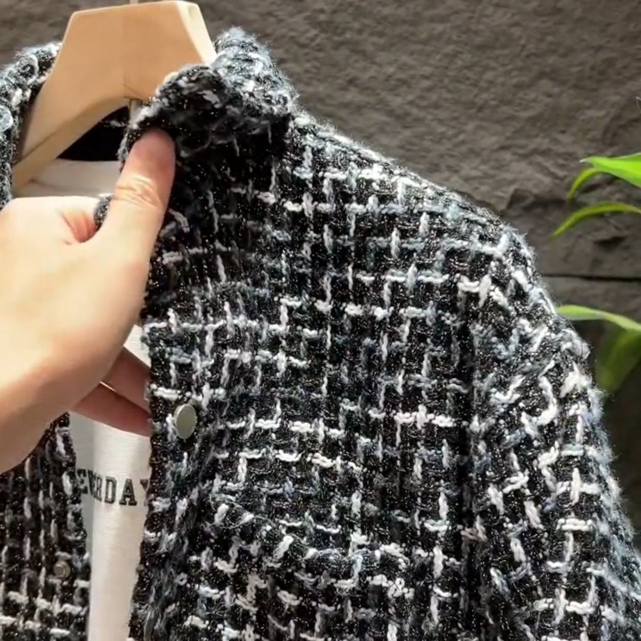Male Loose Fit Versatile Retro Chunky-knit Jacket
