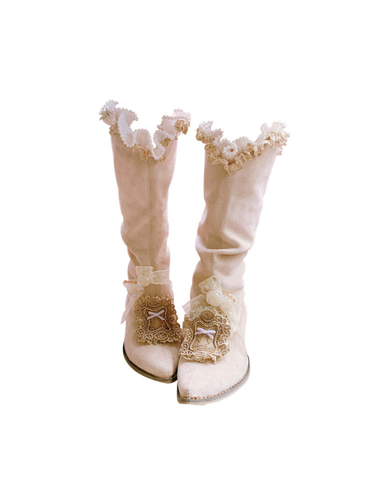 Autumn And Winter New All Match Pointed Suede Fashion Boots