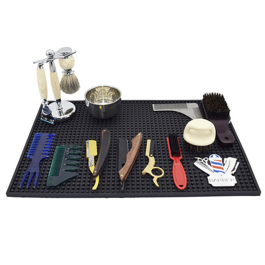 Hairdressing Tool Anti-Skid Pad, Retro Oil Head Clipper Silicone Pad
