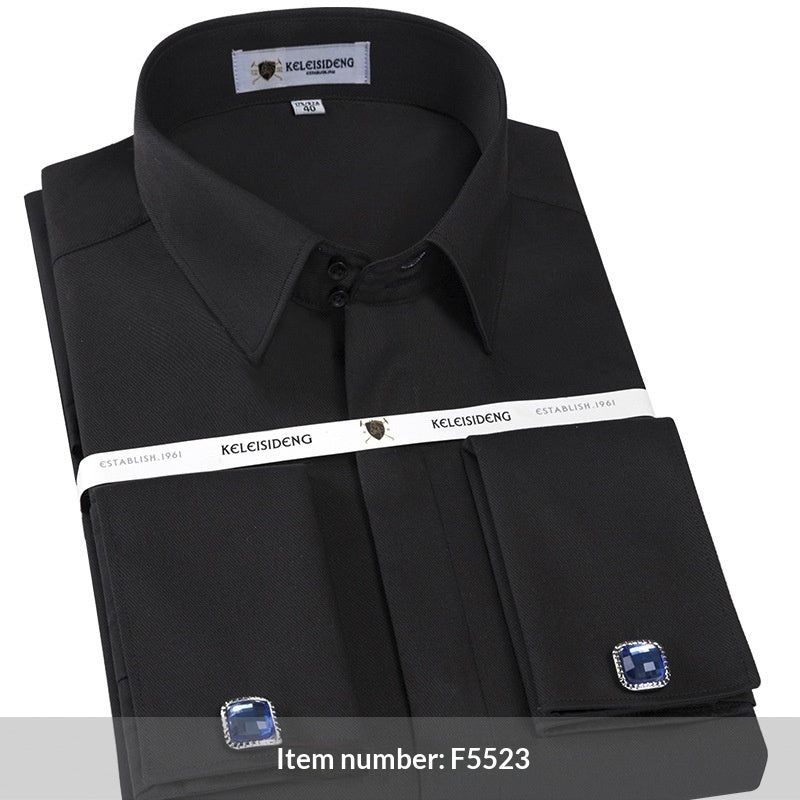Autumn Collection Wrinkle-resistant French-style Cufflinks For Men's Shirts