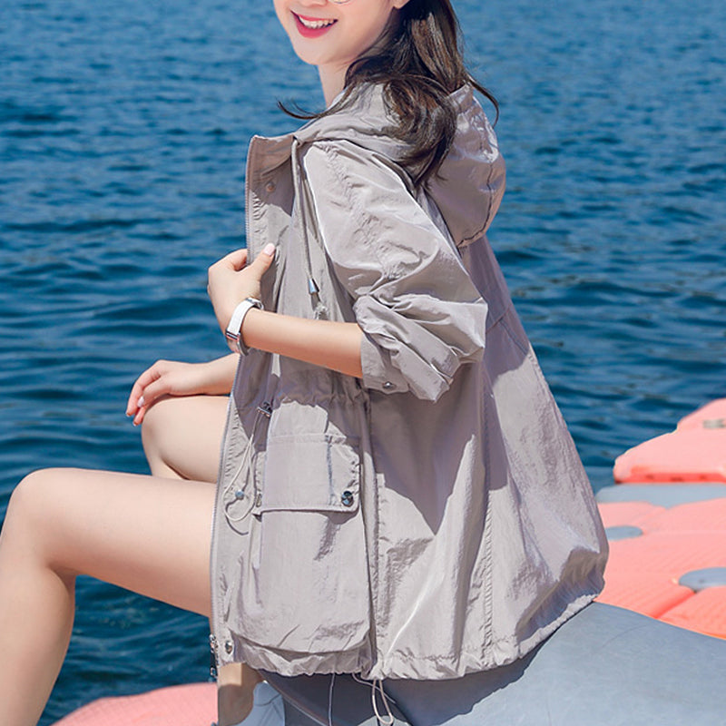 Women's Plus Size Fashion Sun Protection Jacket