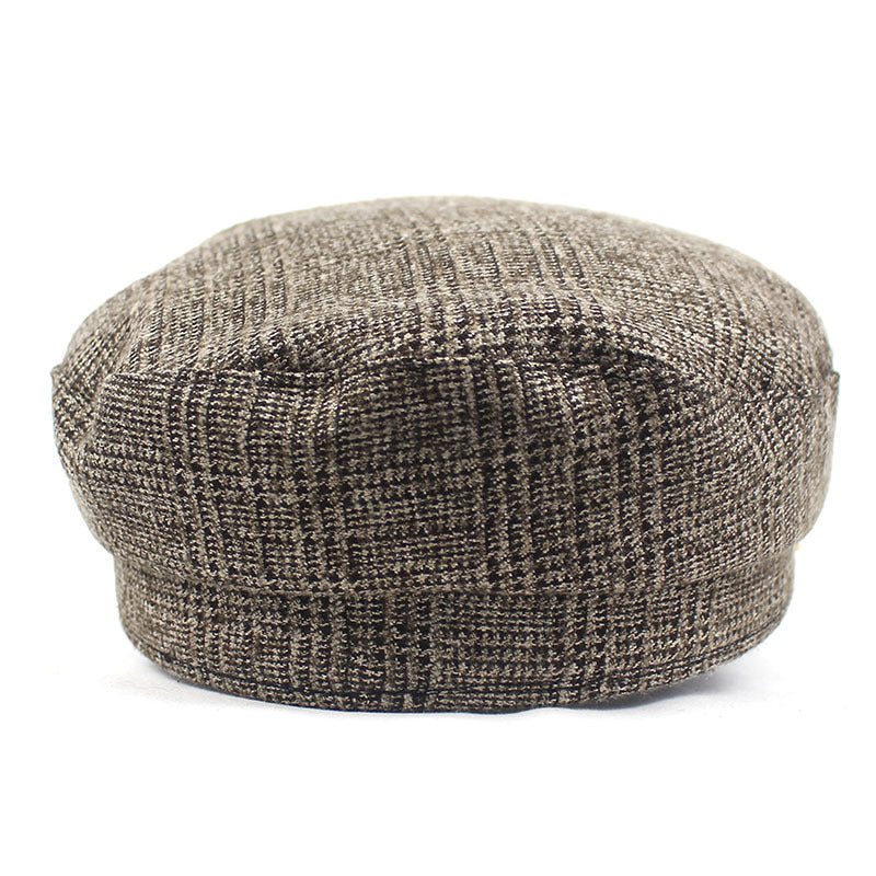 British Style Ladies Flat Top Retro Casual Brim Hat